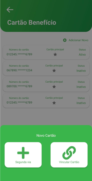 Tela do app Mapipay — inclusão do cartão Mapiflex, passo 4
