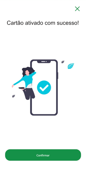 Tela do app Mapipay — inclusão do cartão Mapiflex, passo 9