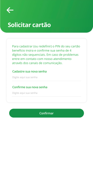 Tela do app Mapipay — inclusão do cartão Mapiflex, passo 7