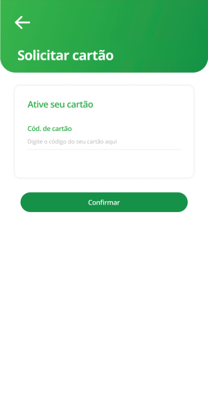 Tela do app Mapipay — inclusão do cartão Mapiflex, passo 6